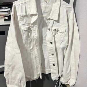 POL white denim vintage jean jacket